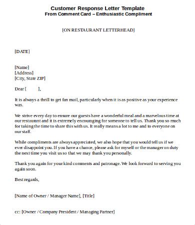 Response Letter - 14+Free Word, PDF Documents Download | Free & Premium ...