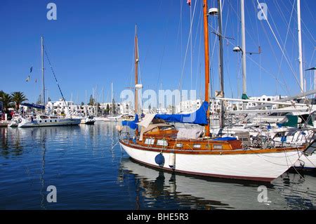 Yachts in harbour, Port El Kantaoui Marina, Port El Kantaoui, Sousse ...