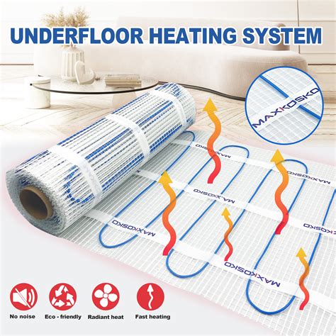 Electric Heated Floor Mat Kit - MAXKOSKO