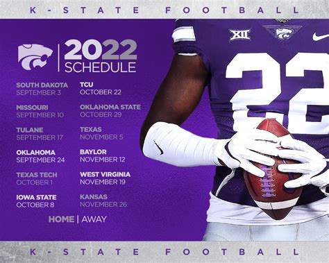 K-State Unveils 2022 Football Schedule