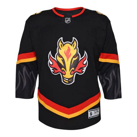 OUTERSTUFF CALGARY FLAMES INFANT BLACK THIRD JERSEY