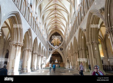 Wells Cathedral Interior,Wells, Somerset,England, UK Stock Photo - Alamy