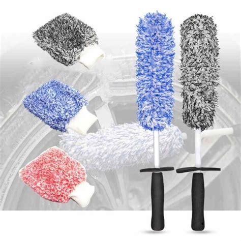 Car Wash Mitt On A Stick Car Wash Microfiber Brush and Mitt - AutoMods