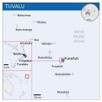 Detailed map of Tuvalu with airport | Tuvalu | Oceania | Mapsland | Maps of the World