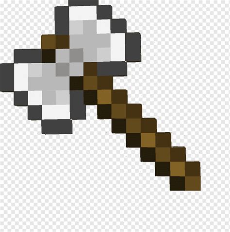 Minecraft Iron Axe Pixel Art