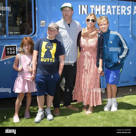 Matt Walsh and Family at THE ANGRY BIRDS MOVIE 2 Premiere held at the ...