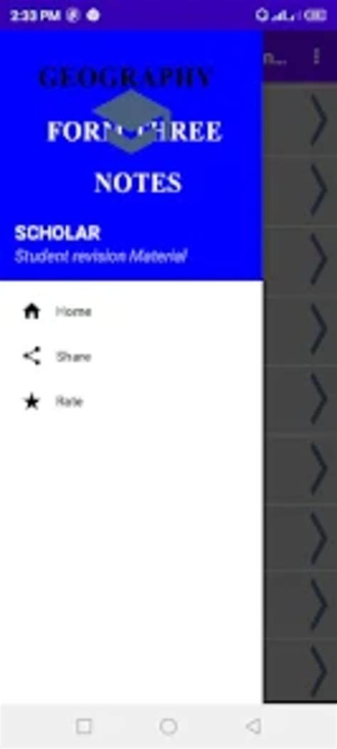 Geography: form three notes for Android - Download