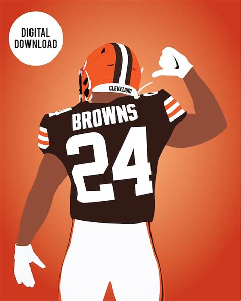 Cleveland Browns Nick Chubb Digital Download | Etsy