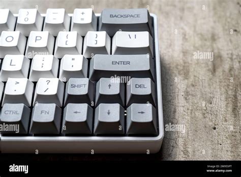 The mechanical keyboard on textured background Stock Photo - Alamy