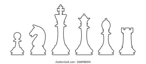 Chess Icon Set Black Linear Vector Stock Vector (Royalty Free) 2231031015 | Shutterstock