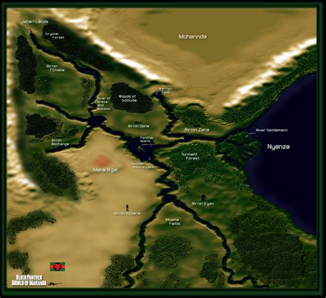 Map of Wakanda 2.0 by mizaria on DeviantArt