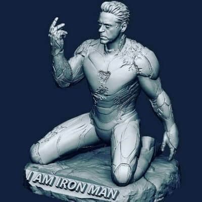 Iron Man Snap - 3D Model by 3dprintmodel91