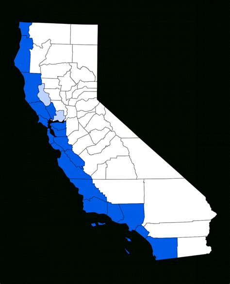 California Coastal Zone Boundary Map