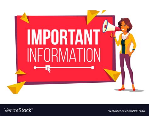 Important information banner business Royalty Free Vector