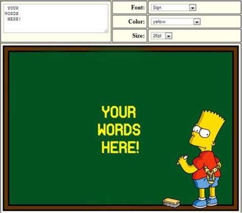 [Image - 484215] | Bart Simpson's Chalkboard Parodies | Know Your Meme