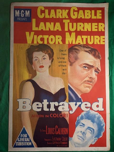 MOVIE POSTER ONE SHEET - AUSTRALIAN - BETRAYED - 1954 - X Marks The Shop