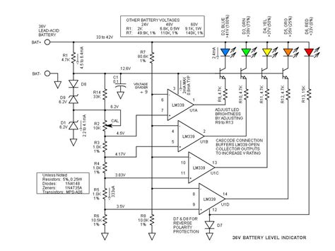 36V Battery Level Indicator