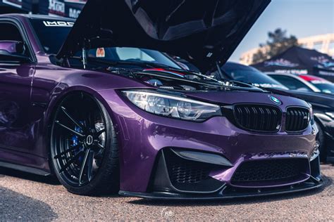 Purple Silk BMW M3 at Big SoCal Euro 2018 : BMW