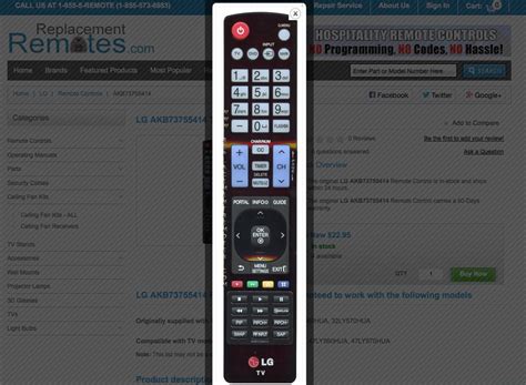 LG AKB73755414 TV Remote Control - Dan's Electronics Blog