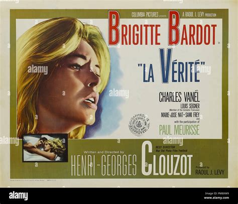 Publicity Lobby Card (poster) from the French film, "The Truth" (aka ...