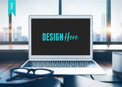 Free Laptop Screen Mockup - PSD Mockup Template - Download Now