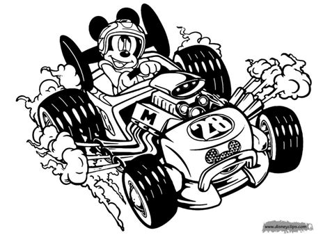 Mickey And The Roadster Racers Coloring Pages