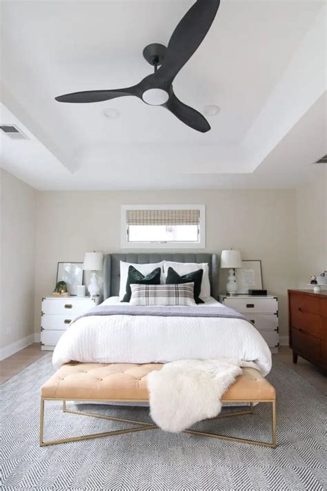 Stylish + Contemporary Bedroom Ceiling Fans | The DIY Playbook