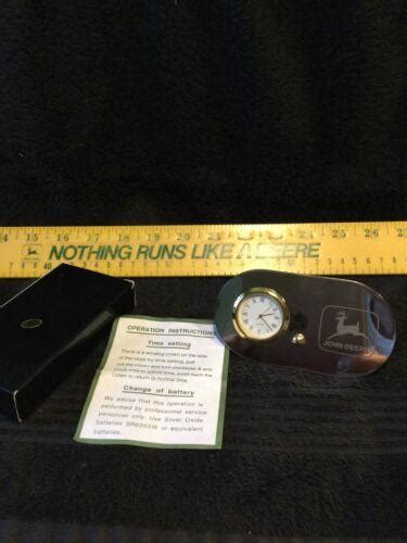 Rare Vintage John Deere (Old Logo) Desk Display Clock - NIB | #3770920683