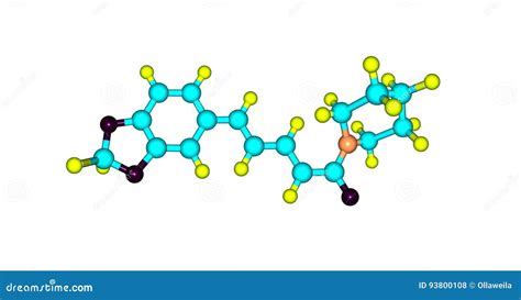 Piperine Molecular Structure Isolated on White Stock Illustration - Illustration of structure ...