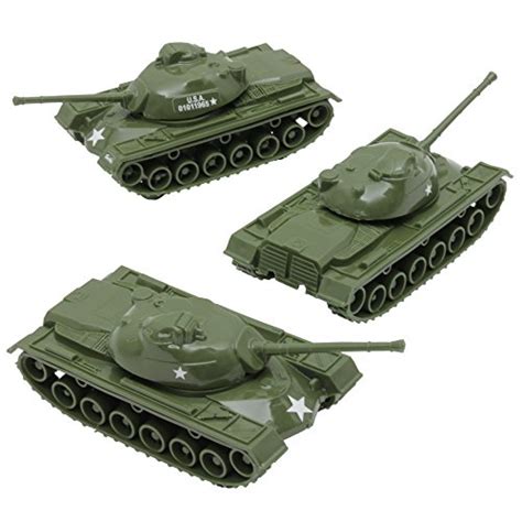 TimMee Toy Tanks for Plastic Army Men: Green WW2 3pc - Made in USA - Buy Online in UAE. | Toys ...