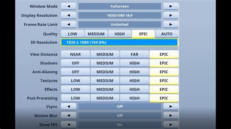 Playing Fortnite on the best settings (1080p All Epic) - YouTube