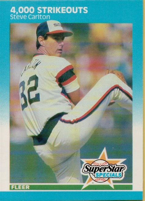 Amazon.com: Steve Carlton 1987 Fleer (4,000 Strikeouts) Baseball Card ...