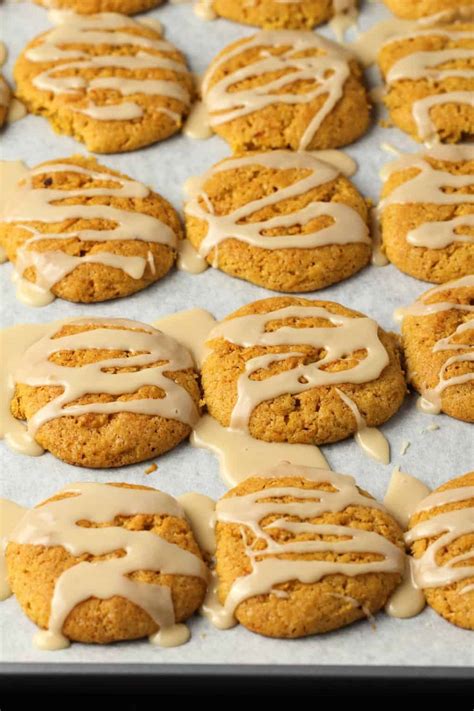 Vegan Pumpkin Cookies with Maple Glaze - Loving It Vegan