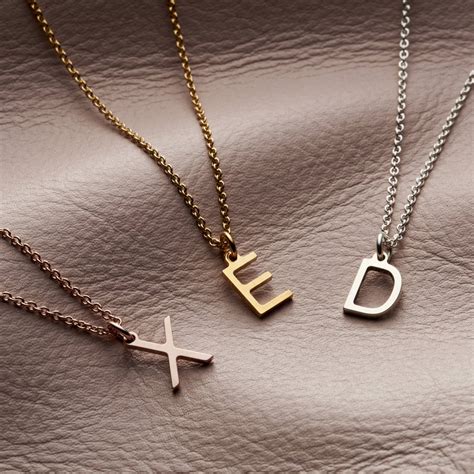 Letter Initial Necklace By Posh Totty Designs | notonthehighstreet.com