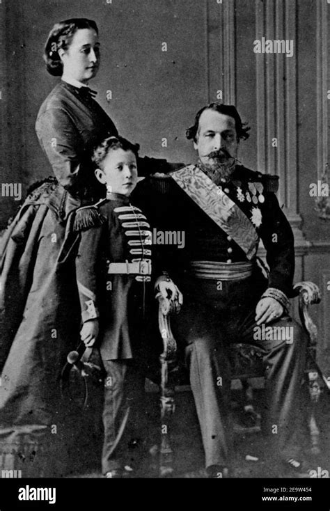 Napoleon III and his family Stock Photo - Alamy