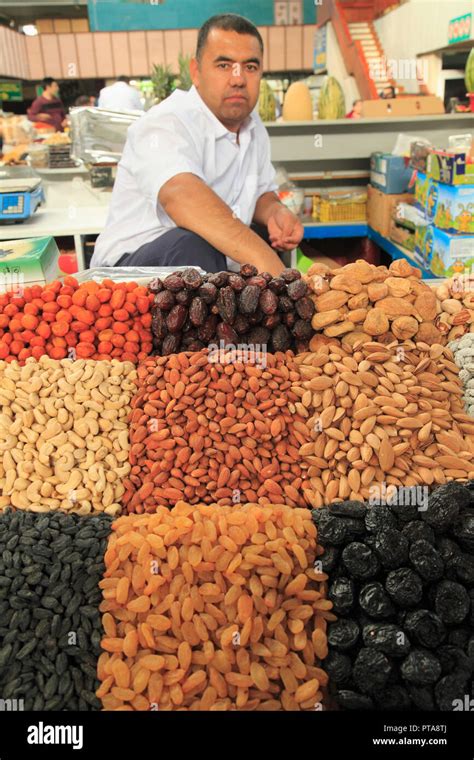 Kazakhstan; Almaty, Green Market, food, people Stock Photo - Alamy