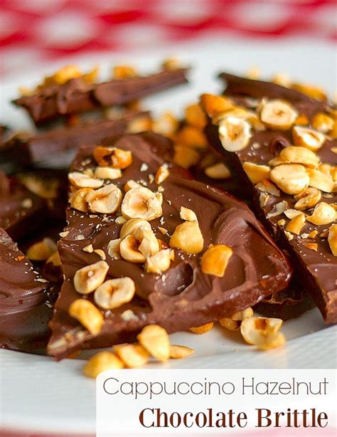 Cappuccino Hazelnut Chocolate Brittle - homemade is best!