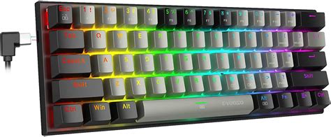 Buy 60% RGB Mechanical Keyboard, E-YOOSO Gaming Keyboard with Red Switches and RGB Backlit Small ...