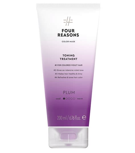 Plum Hair Color Conditioner For Violet Hair | Color Mask - Four Reasons - Vegan, Sustainable ...