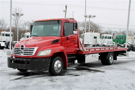 2010 Hino 268 Rollback Flatbed Tow Truck - Chicago Motor Cars Inc.--Official Corporate Website ...