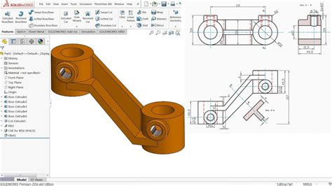 Solidworks tutorial for beginners exercise 23 - YouTube