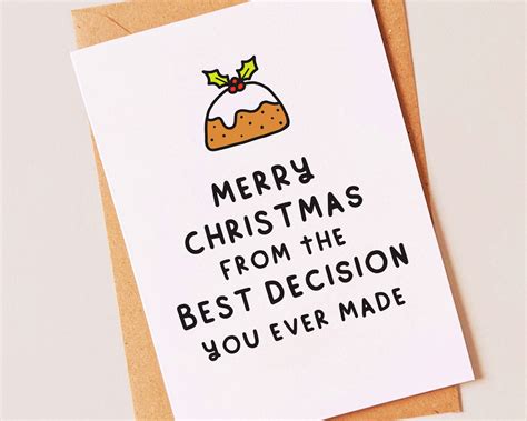 Funny Christmas Holiday Card for Your Partner Husband Wife - Etsy UK