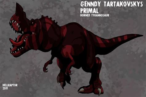 Genndy Tartakovskys Primal: Horned Tyrannosaur by HellraptorStudios on DeviantArt | Primal ...