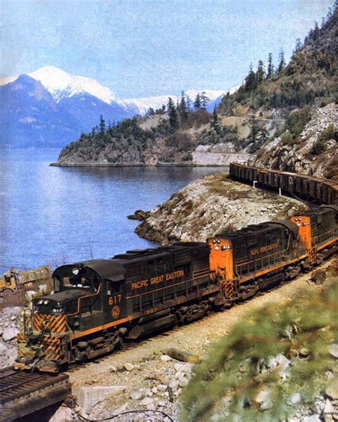 transpress nz: Pacific Great Eastern freight train, British Columbia ...