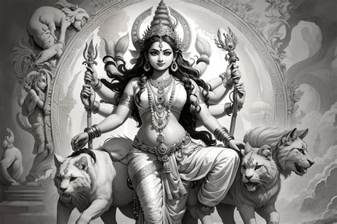 Premium AI Image | Goddess Durga Devi