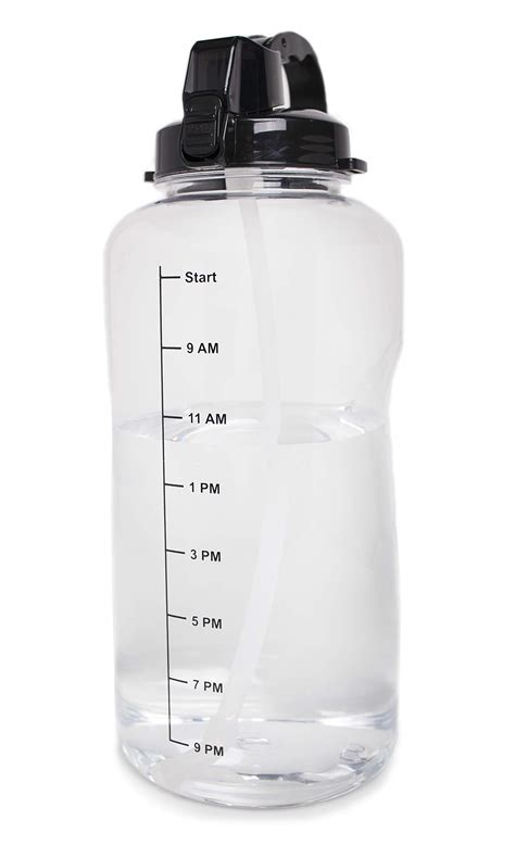 Buy 1 Gallon (128oz) Water Bottle With a Straw - Motivational Time Increments to Ensure 1 Gallon ...