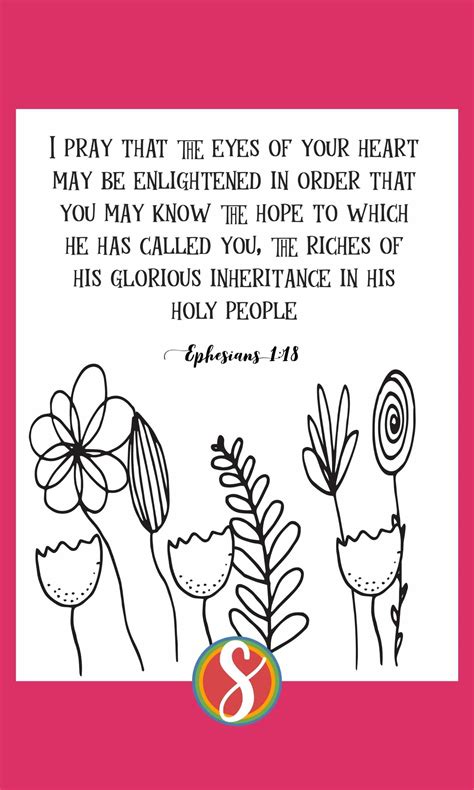 Free Ephesians Coloring Page Printables - Free Scripture Colorable Sheets — Stevie Doodles Free ...