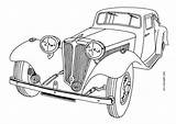 Oldtimer Old Coloring Kleurplaat Timer Kleurplaten Vector Locomotive  sketch template