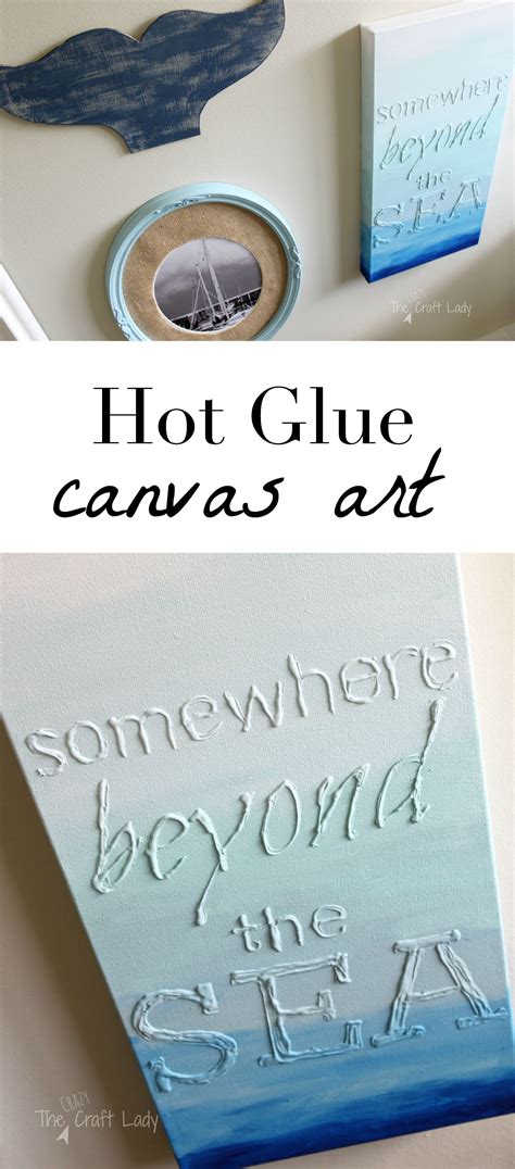 Hot Glue Canvas Art - The Crazy Craft Lady