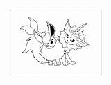 Vaporeon Coloring Pages Printable sketch template